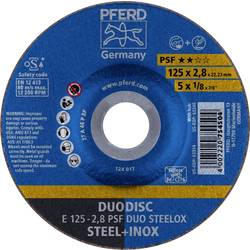 PFERD 62012620 E 125-2,8 PSF DUO STEELOX brusný kotouč lomený Průměr 125 mm Ø otvoru 22.23 mm nerezová ocel, ocel, Rozněcovač 10 ks