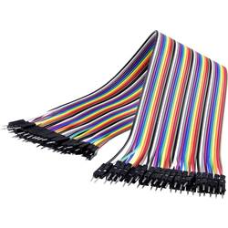 Renkforce JKMM403 Jumper kabely Arduino, Banana Pi, Raspberry Pi® [40x zástrčka drátového můstku - 40x zástrčka drátového můstku] 30.00 cm barevná