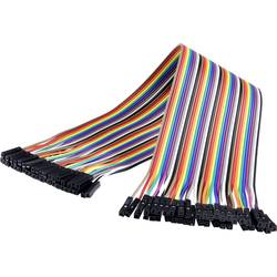 Renkforce JKFF403 Jumper kabely Arduino, Banana Pi, Raspberry Pi® [40x zásuvka drátového můstku - 40x zásuvka drátového můstku] 30.00 cm barevná