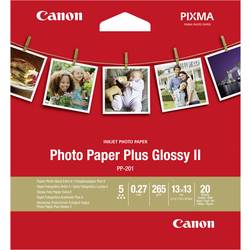 Canon Photo Paper Plus Glossy II PP-201 2311B060 fotografický papír 13 x 13 cm 265 g/m² 20 listů lesklý