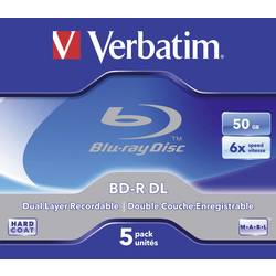 Verbatim 43748 Blu-ray BD-R DL 50 GB 5 ks Jewelcase