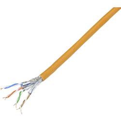 TRU COMPONENTS ethernetový síťový kabel CAT 7 S/FTP 4 x 2 x 0.26 mm² oranžová 500 m