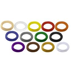 sada vláken pro 3D tiskárny Renkforce ABS plast 2.85 mm přírodní, černá, bílá, červená, žlutá, modrá, zelená, oranžová, šedá, purpurová, hnědá, zlatá, stříbrná