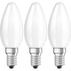 OSRAM HOMELIGHTING 4058075819375 LED Energetická třída (EEK2021) E (A - G) E14 svíčkový tvar 4 W = 40 W teplá bílá (Ø x d) 35 mm x 100 mm vlákno 3 ks