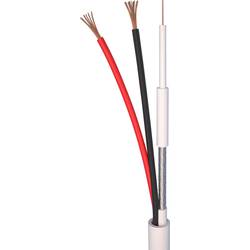 ELAN 82251 AV kabel 2 x 0.5 mm² bílá metrové zboží