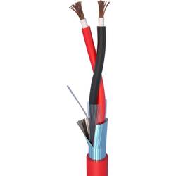 ELAN 282101R kabel pro požární hlásiče LSZH 2 x 1 mm² červená metrové zboží