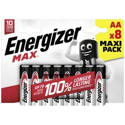 Energizer Max tužková baterie AA alkalicko-manganová 1.5 V 8 ks