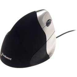Evoluent VerticalMouse 3 ergonomická myš USB optická černá, stříbrná 5 tlačítko 2600 dpi ergonomická