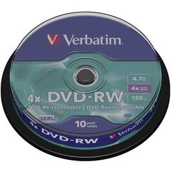 Verbatim 43552 DVD-RW 4.7 GB 10 ks vřeteno přepisovatelné