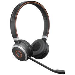 Jabra Evolve 65 Second Edition - MS Teams telefon Sluchátka On Ear Bluetooth®, bezdrátová stereo černá Potlačení hluku, Redukce šumu mikrofonu headset,