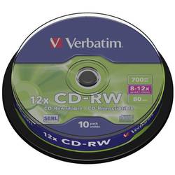 Verbatim 43480 CD-RW 700 MB 10 ks vřeteno přepisovatelné