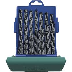 Heller Tools 17737 5 HSS sada spirálových vrtáku do kovu, 19dílná, válcované za tepla, DIN 338, válcová stopka, 1 sada