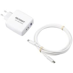 VOLTCRAFT UC-3ACX003 USB nabíječka, GaN, 1x USB A , 2x USB-C®, 120 W, Dodávka energie, bílá