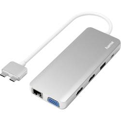 Hama USB-C® notebook dokovací stanice Vhodné pro značky (dokovací stanice pro notebook): Apple MacBook vč. funkce nabíjení, napájení USB-C®