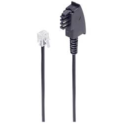 Shiverpeaks telefonní propojovací kabel [1x telefonní zástrčka TAE-F - 1x RJ11 zástrčka 6p4c] 6 m černá