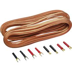Sinuslive kabel k autoreproduktorům, sada 2 x 0.75 mm² 10.00 m pozlacený, vč. konektoru