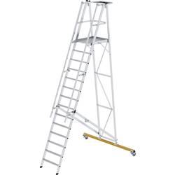MUNK Günzburger Steigtechnik 52314 hliník žebřík s platformou Montáž pomocí nástrojů max.prac. výška: 5.25 m 76 kg