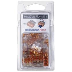 HellermannTyton HCPM-3-Blister-PC-CL/OG (18) 148-90055 kabelová svorka, PIN: 3, 450 V, 24 A, 18 ks