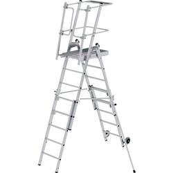 MUNK Günzburger Steigtechnik 52536 hliník žebřík s platformou Montáž pomocí nástrojů max.prac. výška: 4.1 cm