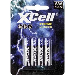 XCell XTREME FR03/L92 mikrotužková baterie AAA lithiová 1.5 V 4 ks