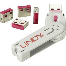 růžová LINDY USB-Lock + Key
