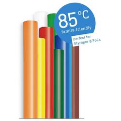 Steinel KLEBESTICKS 85°C 7MM COLOR 96G lepicí tyčinky 7 mm 150 mm barevná, červená, žlutá, zelená, oranžová, bílá, hnědá, černá 96 g 16 ks