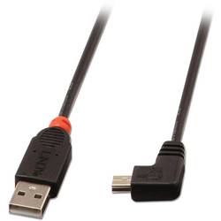 LINDY USB kabel USB 2.0 USB-A zástrčka, USB Mini-B zástrčka 1.00 m černá 31971
