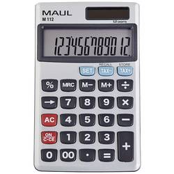 Maul M 12 kapesní kalkulačka šedá Displej (počet míst): 12 na baterii, solární napájení