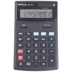 Maul MCT 500 stolní kalkulačka černá Displej (počet míst): 12 na baterii, solární napájení