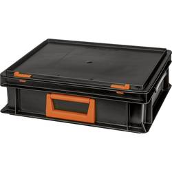 Alutec 139210110188 plastový box , Magnus PC 10, (š x v x h) 400 x 133 x 300 mm, černá, oranžová, 1 ks