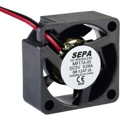 SEPA MF17A05 axiální ventilátor 5 V/DC 0.9 m³/h (d x š x v) 17 x 8 x 17 mm