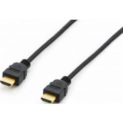 Equip HDMI kabel Zástrčka HDMI-A 7.50 m černá 119372 pozlacené kontakty HDMI kabel