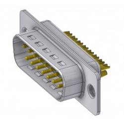 Deltron Connectors DTS15PZ/2 D-SUB zástrčka 180 ° Pólů: 15 pájecí kalíšek 1 ks