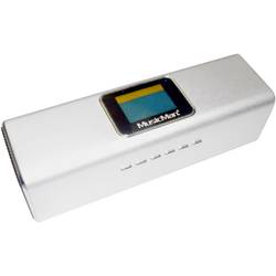 Technaxx MusicMan MA Display Soundstation mini reproduktor AUX, FM rádio, SD paměť. karta, přenosné, USB stříbrná