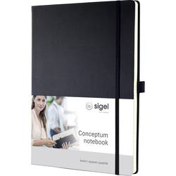 Sigel CONCEPTUM® CO111 poznámková kniha čtverečkovaný černá Počet listů: 97 A4
