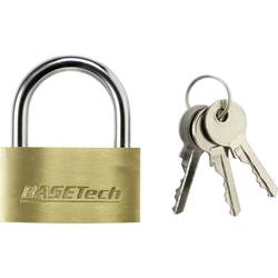 Basetech 1363029 visací zámek 49 mm zámky s různými klíči zlatožlutá na klíč