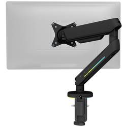 DELTACO GAMING RGB Single 1násobné držák na stůl pro monitor 43,2 cm (17) - 81,3 cm (32) naklápěcí, nakláněcí, otočný