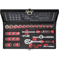 TOOLCRAFT sada nástrčných klíčů, metrický, 1/4 (6,3 mm), 36dílná, 826363