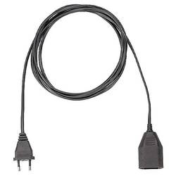 Bachmann 233.186 napájecí prodlužovací kabel 2.5 A černá 5.00 m H03VVH2-F 2X 0,75 mm²