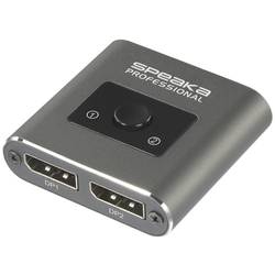 SpeaKa Professional SP-BDS-250 2 porty DisplayPort přepínač UHD 7680 x 4320 Pixel