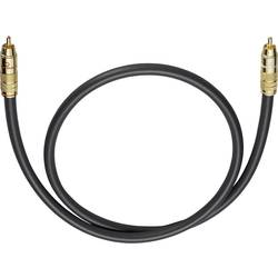 cinch audio kabel [1x cinch zástrčka - 1x cinch zástrčka] 1.00 m antracitová pozlacené kontakty Oehlbach NF 214 SUB