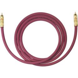 cinch audio kabel [1x cinch zástrčka - 1x cinch zástrčka] 3.00 m bordó pozlacené kontakty Oehlbach NF 214 SUB