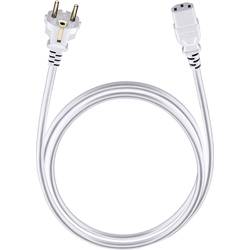 napájecí kabel [1x zástrčka s ochranným kontaktem - 1x IEC C13 zásuvka 10 A] 1.50 m bílá Oehlbach Powercord C 13