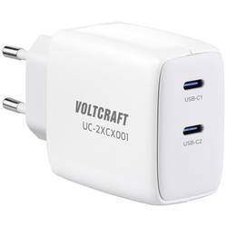 VOLTCRAFT UC-2XCX001 USB nabíječka 65 W vnitřní Výstupní proud (max.) 3.25 A Počet výstupů: 2 x USB-C® GaN