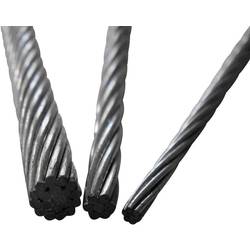 ocelové lano drátové (Ø) 4 mm TOOLCRAFT 13211100400 šedá