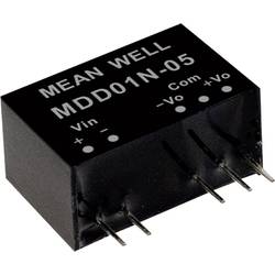 Mean Well MDD01M-12 DC/DC měnič napětí, modul 42 mA 1 W Počet výstupů: 2 x Obsah 1 ks