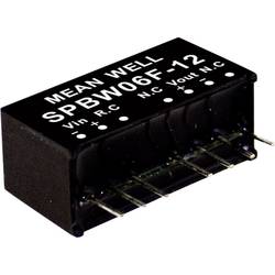 Mean Well SPBW06G-12 DC/DC měnič napětí, modul 500 mA 6 W Počet výstupů: 1 x Obsah 1 ks