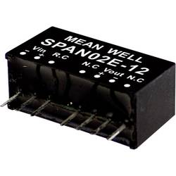 MW Mean Well SPAN02B-12 DC/DC měnič napětí, modul 167 mA 2 W Počet výstupů: 1 x Obsah 1 ks