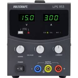 VOLTCRAFT LPS1153 laboratorní zdroj s nastavitelným napětím, 0 - 15 V/DC, 0 - 3 A, 45 W, výstup 1 x, LPS1153