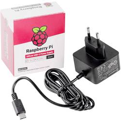 Raspberry Pi® RASPBERRY PI - Offizielle Black Pi/3A PSU schwarz - PC-/Server Netzteil zásuvkový napájecí adaptér, stálé napětí Vhodné pro (vývojové sady):